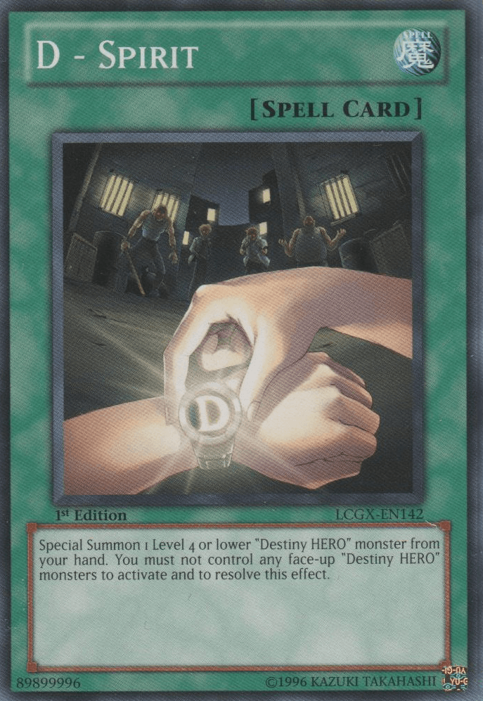 1st Edition, Common, Legendary Collection 2, Normal Spell, Spell, Unlimited D - Spirit [LCGX-EN142] Common - Trading Card World