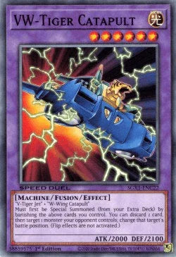 1st Edition, Common, Fusion/Effect Monster, Light, Machine, Speed Duel GX: Duel Academy Box VW-Tiger Catapult [SGX1-ENC22] Common - Trading Card World