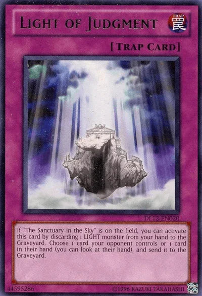 Duelist League Promo, Normal Trap, Rare, Trap, Unlimited Light of Judgment (Green) [DL12-EN020] Rare - Trading Card World