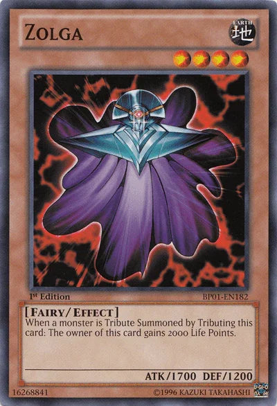 1st Edition, Battle Pack: Epic Dawn, Common, Earth, Effect Monster, Fairy, Unlimited Zolga [BP01-EN182] Common - Trading Card World