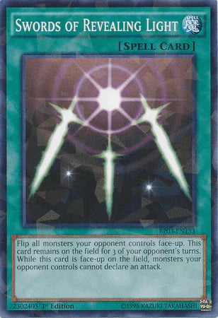 1st Edition, Battle Pack 3: Monster League, Normal Spell, Shatterfoil Rare, Spell Swords of Revealing Light [BP03-EN133] Shatterfoil Rare - Trading Card World