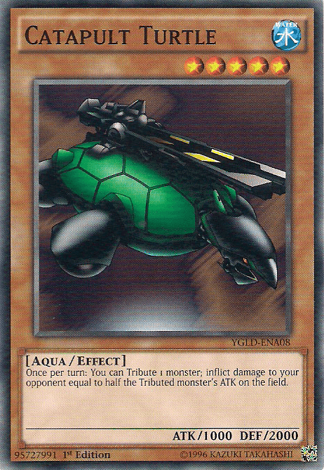 1st Edition, Aqua, Common, Effect Monster, King of Games: Yugi's Legendary Decks, Unlimited, Water Catapult Turtle [YGLD-ENA08] Common - Trading Card World