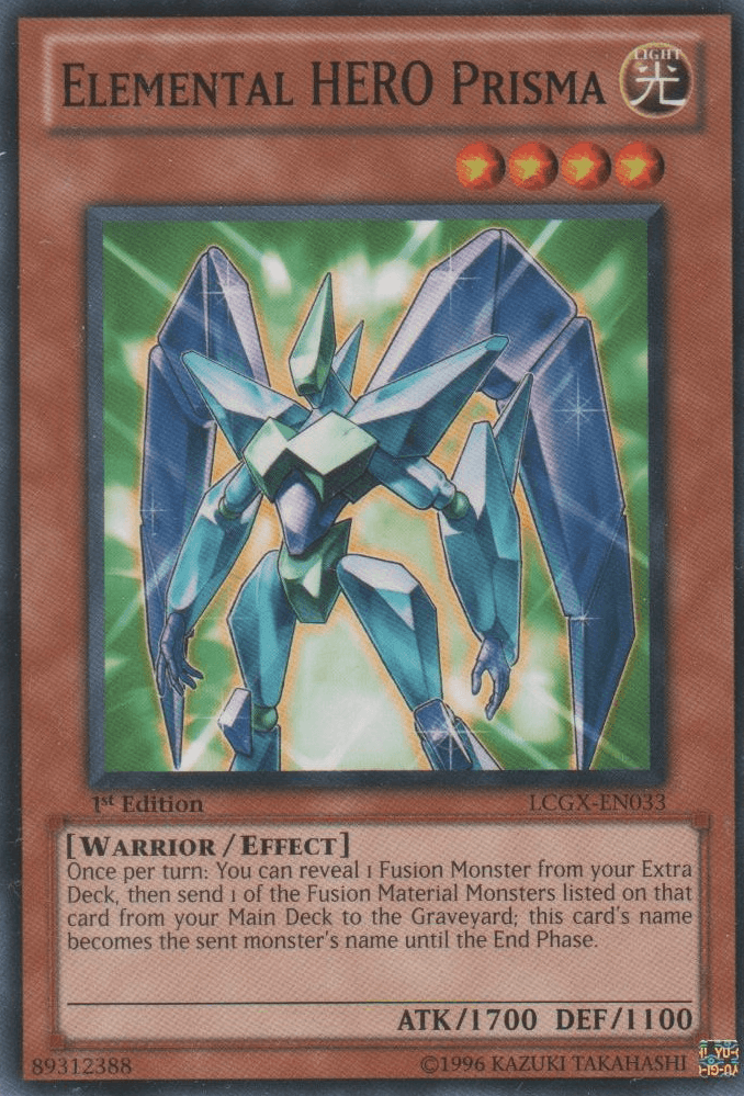 1st Edition, Common, Effect Monster, Legendary Collection 2, Light, Unlimited, Warrior Elemental HERO Prisma [LCGX-EN033] Common - Trading Card World