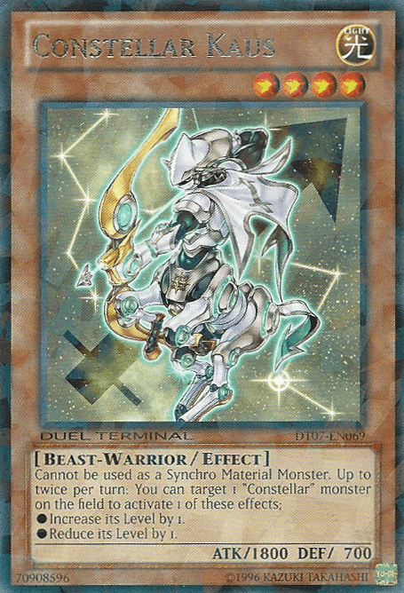 Beast-Warrior, Duel Terminal 7, Effect Monster, Light, Limited, Rare Constellar Kaus [DT07-EN069] Rare - Trading Card World