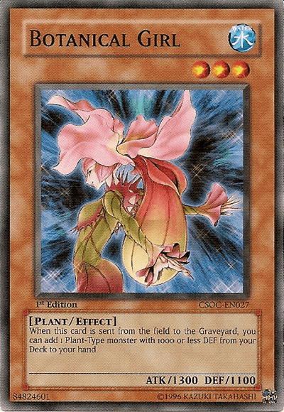1st Edition, Common, Crossroads of Chaos, Effect Monster, Plant, Unlimited, Water Botanical Girl [CSOC-EN027] Common - Trading Card World
