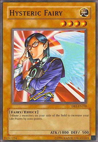 Common, Dark Beginning 1, Effect Monster, Fairy, Light, Unlimited Hysteric Fairy [DB1-EN238] Common - Trading Card World
