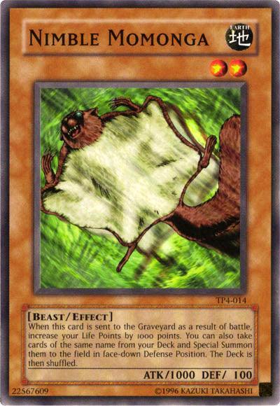 Beast, Common, Earth, Effect Monster, Tournament Pack 4, Unlimited Nimble Momonga [TP4-014] Common - Trading Card World