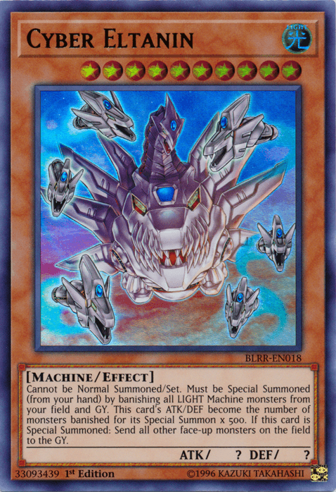 1st Edition, Battles of Legend: Relentless Revenge, Effect Monster, Light, Machine, Ultra Rare Cyber Eltanin [BLRR-EN018] Ultra Rare - Trading Card World