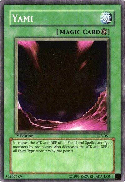 1st Edition, Common, Field Spell, Spell, The Legend of Blue Eyes White Dragon, Unlimited Yami [LOB-051] Common - Trading Card World