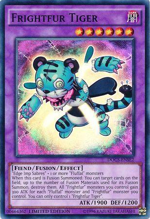 Dark, Dimension of Chaos: Special Edition, Fiend, Fusion/Effect Monster, Limited, Super Rare Frightfur Tiger [DOCS-ENSE2] Super Rare - Trading Card World