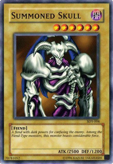 Common, Dark, Fiend, Normal Monster, Starter Deck: Yugi, Unlimited Summoned Skull (Sample Promo) [SDY-004] Common - Trading Card World