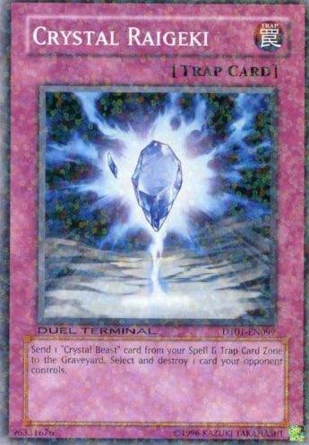 Common, Duel Terminal 1, Limited, Normal Trap, Trap Crystal Raigeki [DT01-EN099] Common - Trading Card World