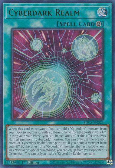 1st Edition, Continuous Spell, Cyber Strike, Spell, Ultra Rare, Unlimited Cyberdark Realm [SDCS-EN023] Ultra Rare - Trading Card World