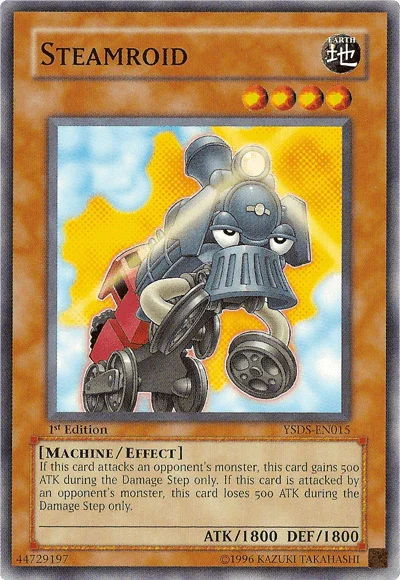 1st Edition, Common, Earth, Effect Monster, Machine, Starter Deck: Syrus Truesdale, Unlimited Steamroid [YSDS-EN015] Common - Trading Card World