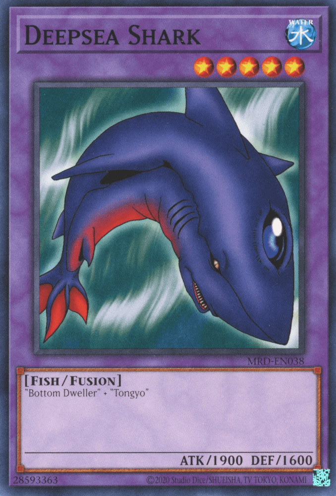 Common, Fish, Fusion Monster, Metal Raiders, Unlimited, Water Deepsea Shark [MRD-EN038] Common - Trading Card World