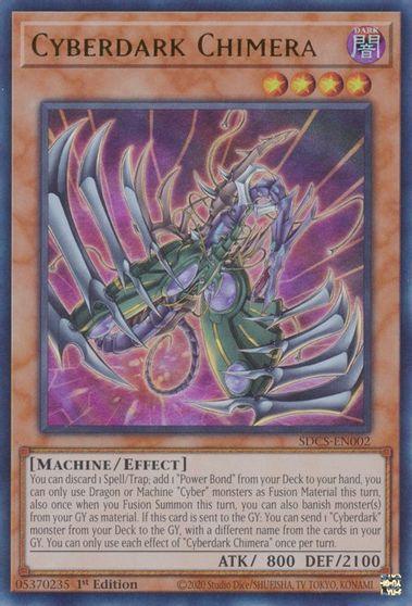 1st Edition, Cyber Strike, Dark, Effect Monster, Machine, Ultra Rare, Unlimited Cyberdark Chimera [SDCS-EN002] Ultra Rare - Trading Card World