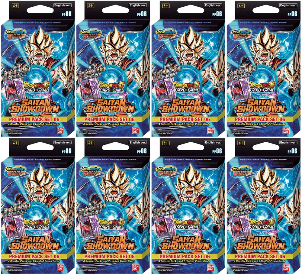 Unison Warrior Series: Saiyan Showdown [PP06] - Premium Pack Set Display