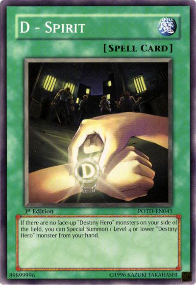 1st Edition, Common, Normal Spell, Power of the Duelist, Spell, Unlimited D - Spirit [POTD-EN041] Common - Trading Card World