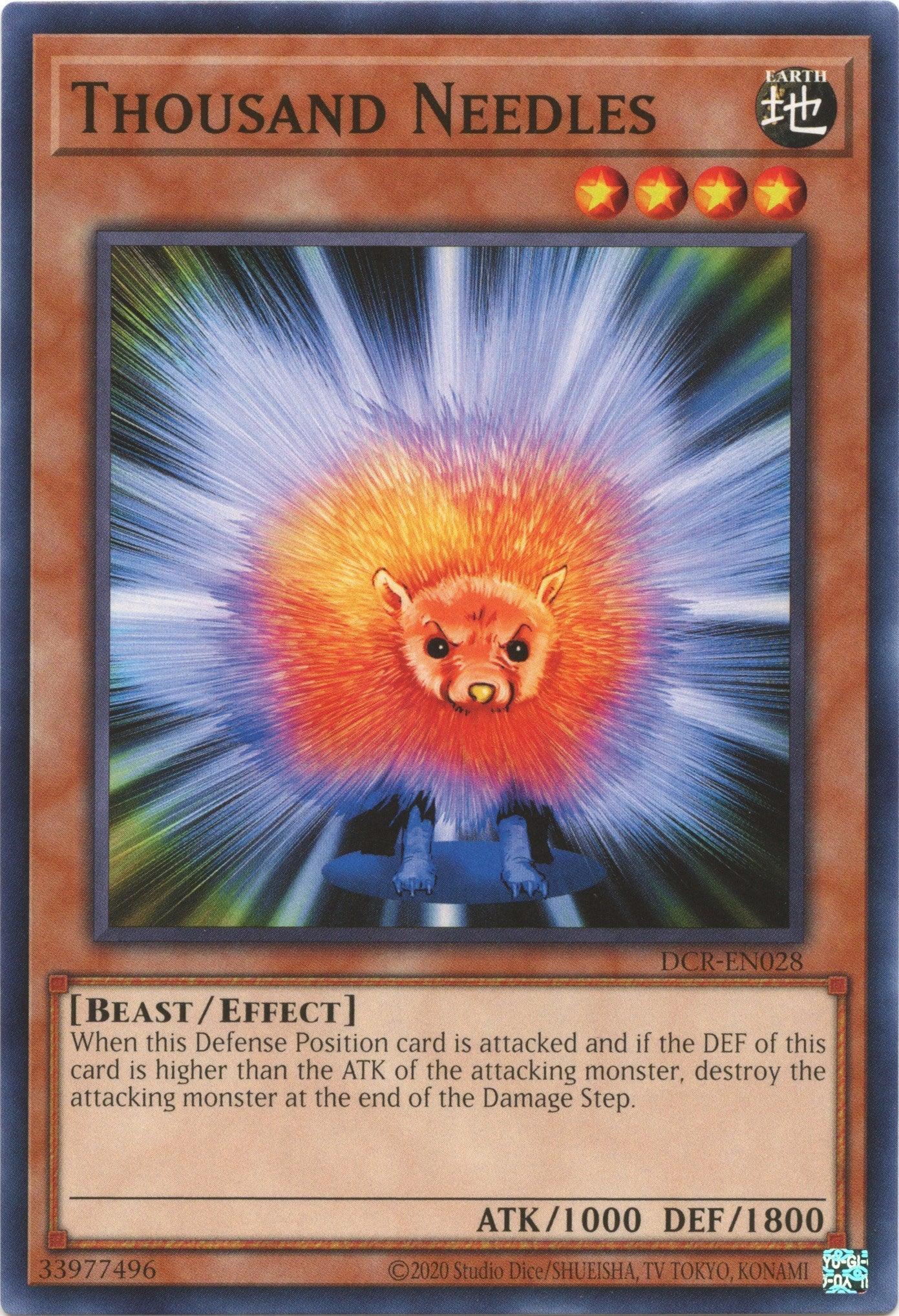 Beast, Common, Dark Crisis (25th Anniversary Edition), Earth, Effect Monster, Unlimited Thousand Needles (25th Anniversary) [DCR-EN028] Common - Trading Card World
