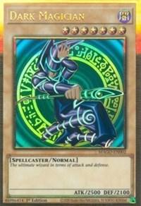 1st Edition, Dark, Gold Rare, Maximum Gold, Normal Monster, Spellcaster Dark Magician [MAGO-EN002] Gold Rare - Trading Card World