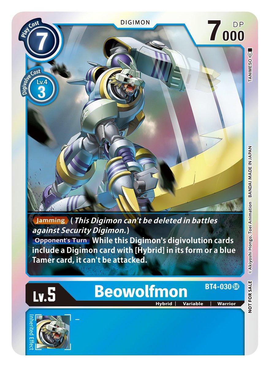 Blue, BT4-030, Digimon, Great Legend, Hybrid, Super Rare, Variable, Warrior BeoWolfmon [BT4-030] (Event Pack 2) [Great Legend] - Trading Card World