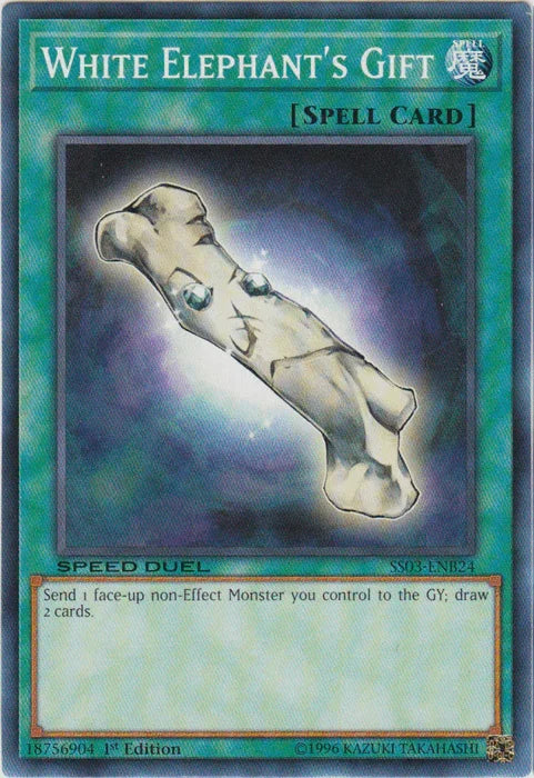 1st Edition, Common, Normal Spell, Speed Duel: Ultimate Predators, Spell White Elephant's Gift [SS03-ENB24] Common - Trading Card World