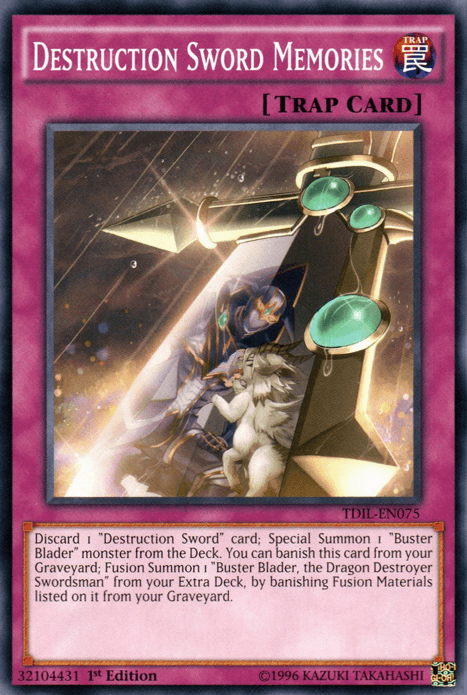 1st Edition, Common, Normal Trap, The Dark Illusion, Trap, Unlimited Destruction Sword Memories [TDIL-EN075] Common - Trading Card World