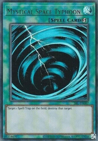 Normal Spell, Spell, Spell Ruler (25th Anniversary Edition), Ultra Rare, Unlimited Mystical Space Typhoon (25th Anniversary) [SRL-EN047] Ultra Rare - Trading Card World