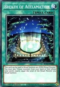 1st Edition, Blazing Vortex, Common, Normal Spell, Spell Breath of Acclamation [BLVO-EN086] Common - Trading Card World