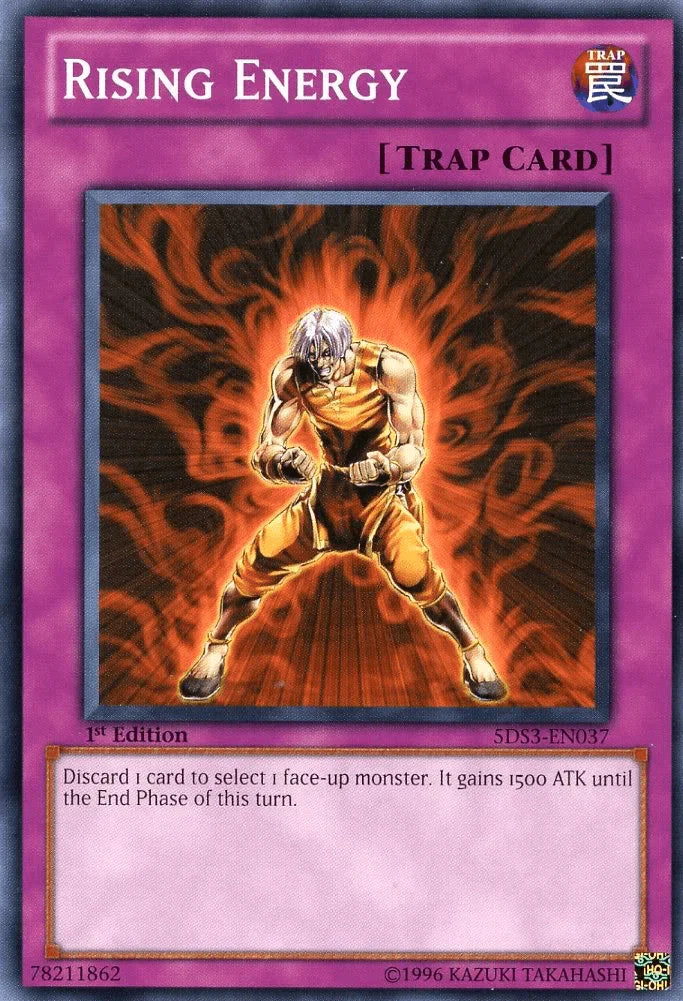 1st Edition, Common, Normal Trap, Starter Deck: Duelist Toolbox, Trap Rising Energy [5DS3-EN037] Common - Trading Card World