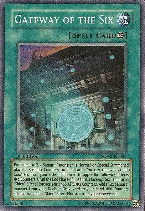 1st Edition, Continuous Spell, Spell, Stardust Overdrive, Super Rare, Unlimited Gateway of the Six [SOVR-EN089] Super Rare - Trading Card World
