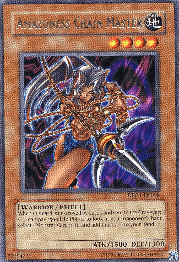 Dark Legends, Earth, Effect Monster, Rare, Unlimited, Warrior Amazoness Chain Master [DLG1-EN098] Rare - Trading Card World