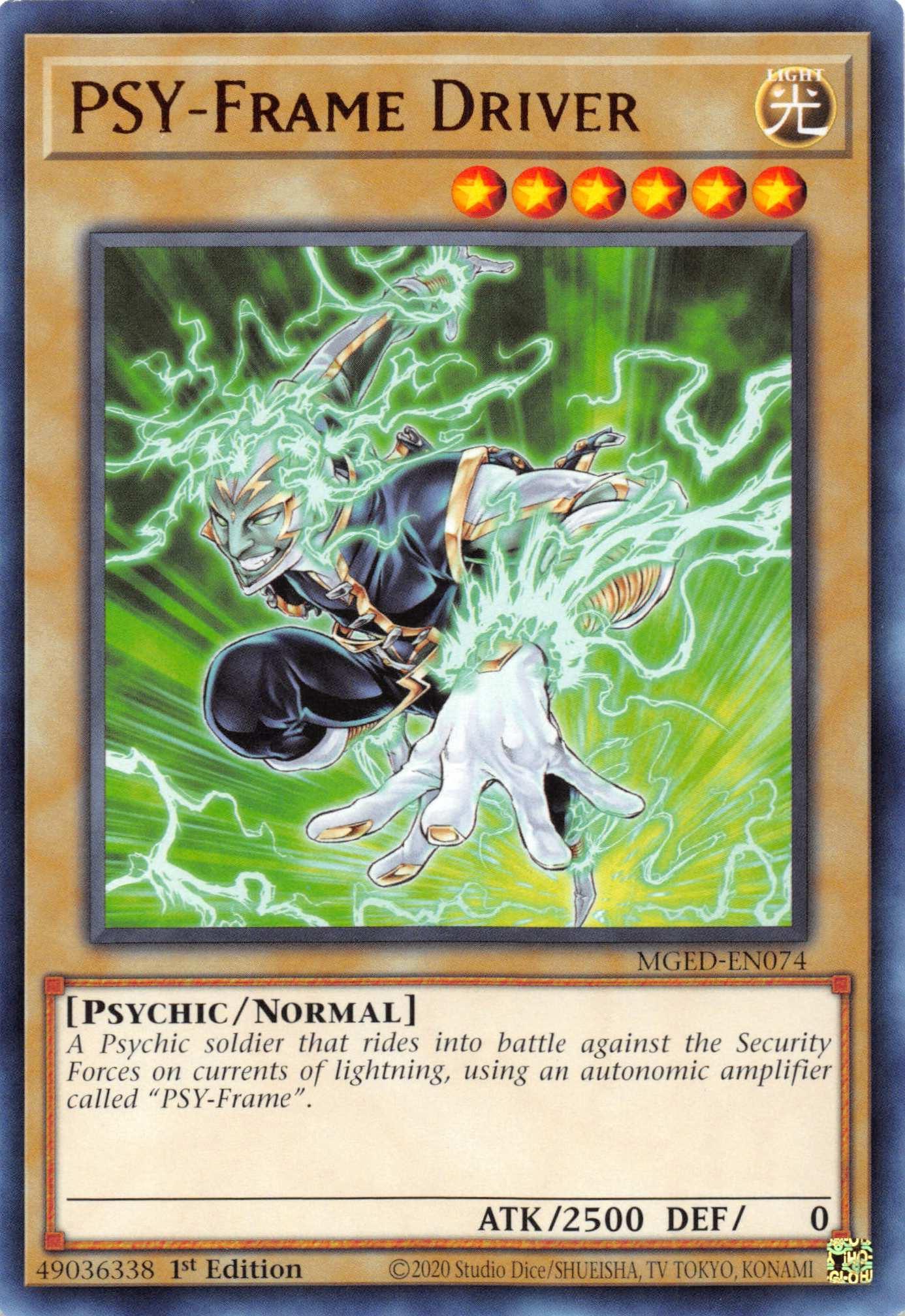 1st Edition, Light, Maximum Gold: El Dorado, Normal Monster, Psychic, Rare PSY-Frame Driver [MGED-EN074] Rare - Trading Card World