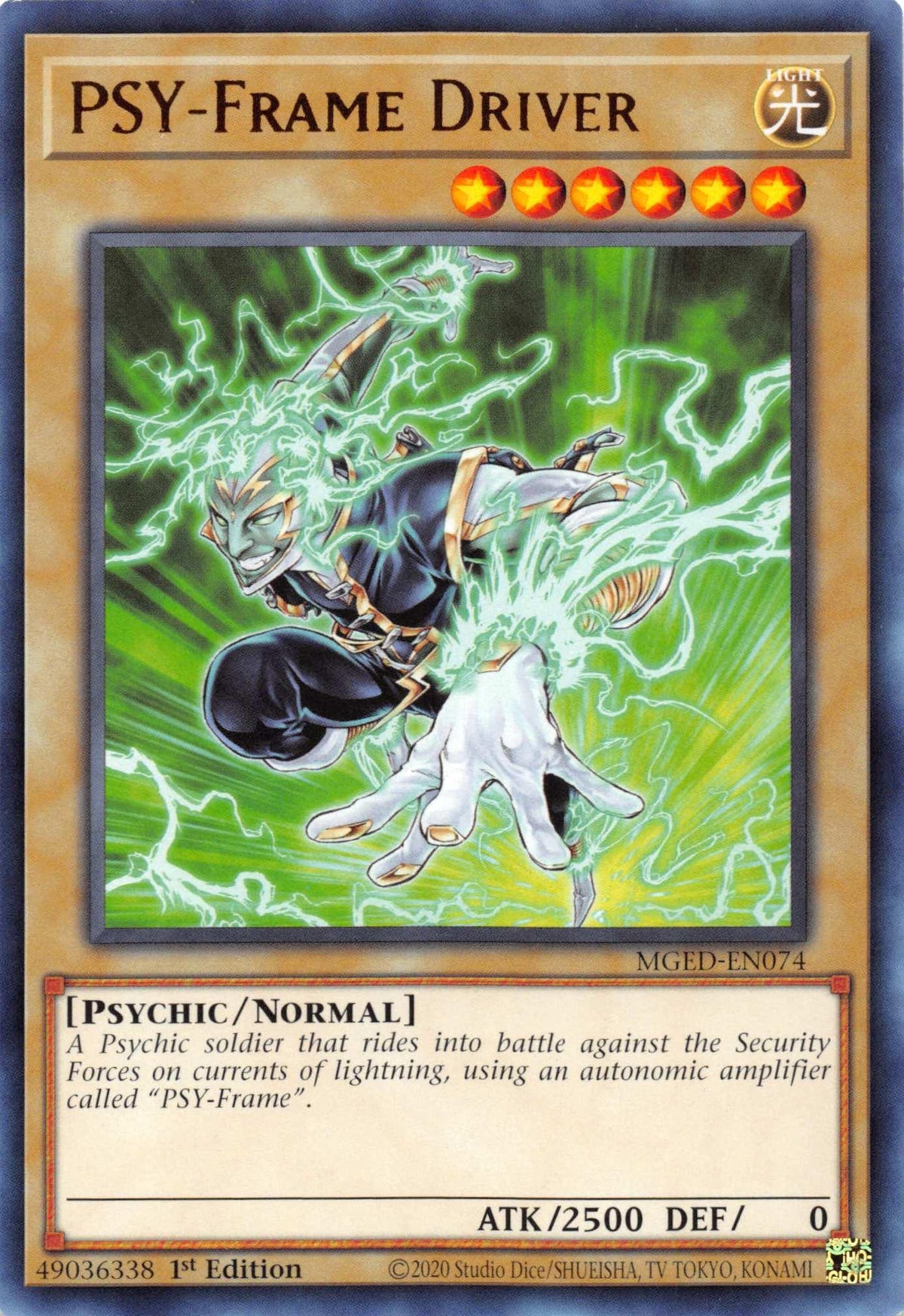 1st Edition, Light, Maximum Gold: El Dorado, Normal Monster, Psychic, Rare PSY-Frame Driver [MGED-EN074] Rare - Trading Card World