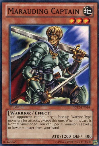 1st Edition, Common, Earth, Effect Monster, Starter Deck: Xyz Symphony, Warrior Marauding Captain [YS12-EN014] Common - Trading Card World