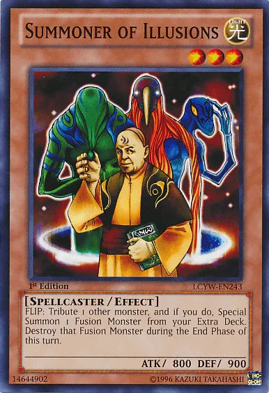 1st Edition, Common, Effect Monster, Legendary Collection 3: Yugi's World, Light, Spellcaster, Unlimited Summoner of Illusions [LCYW-EN243] Common - Trading Card World