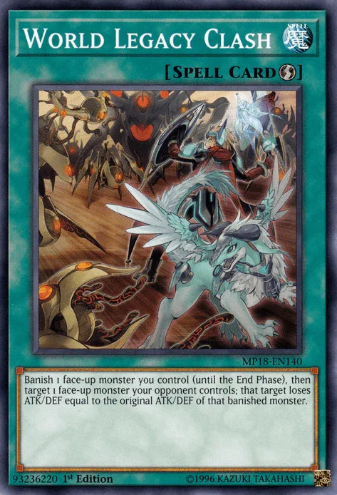 1st Edition, 2018 Mega-Tins Mega Pack, Common, Quick Play Spell, Spell World Legacy Clash [MP18-EN140] Common - Trading Card World