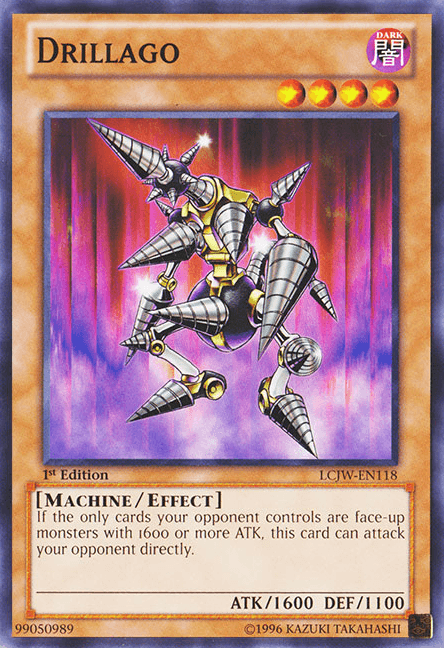 1st Edition, Common, Dark, Effect Monster, Legendary Collection 4: Joey's World, Machine Drillago [LCJW-EN118] Common - Trading Card World