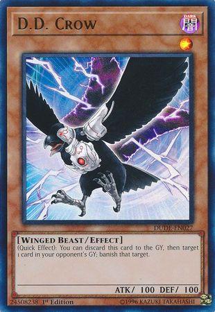 1st Edition, Dark, Duel Devastator, Effect Monster, Ultra Rare, Winged Beast D.D. Crow [DUDE-EN027] Ultra Rare - Trading Card World