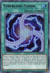 1st Edition, Legendary Duelists: Season 2, Quick-Play Spell, Spell, Ultra Rare Cyberload Fusion (Blue) [LDS2-EN035] Ultra Rare - Trading Card World