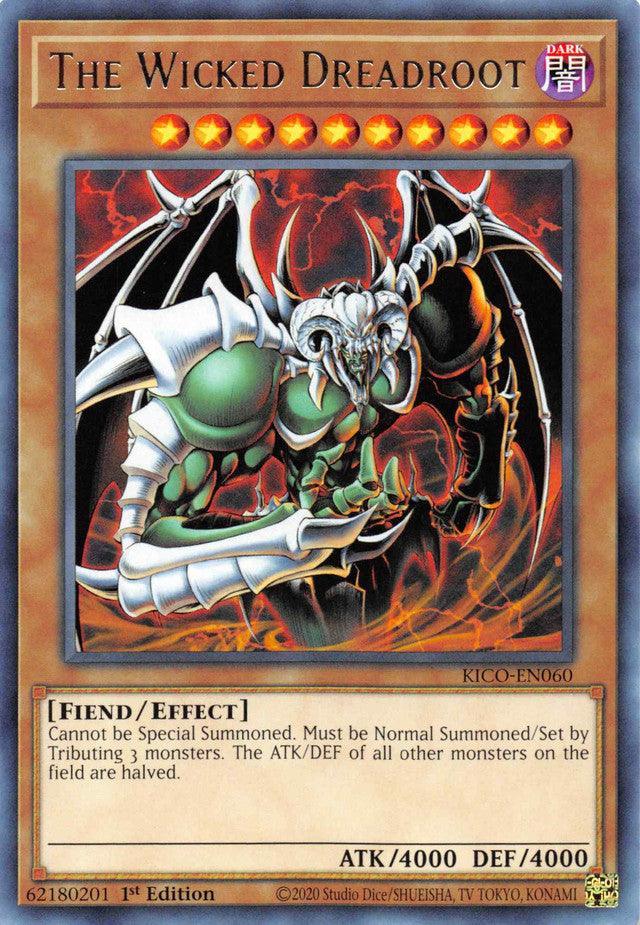 1st Edition, Dark, Effect monster, Fiend, King's Court, Rare The Wicked Dreadroot [KICO-EN060] Rare - Trading Card World