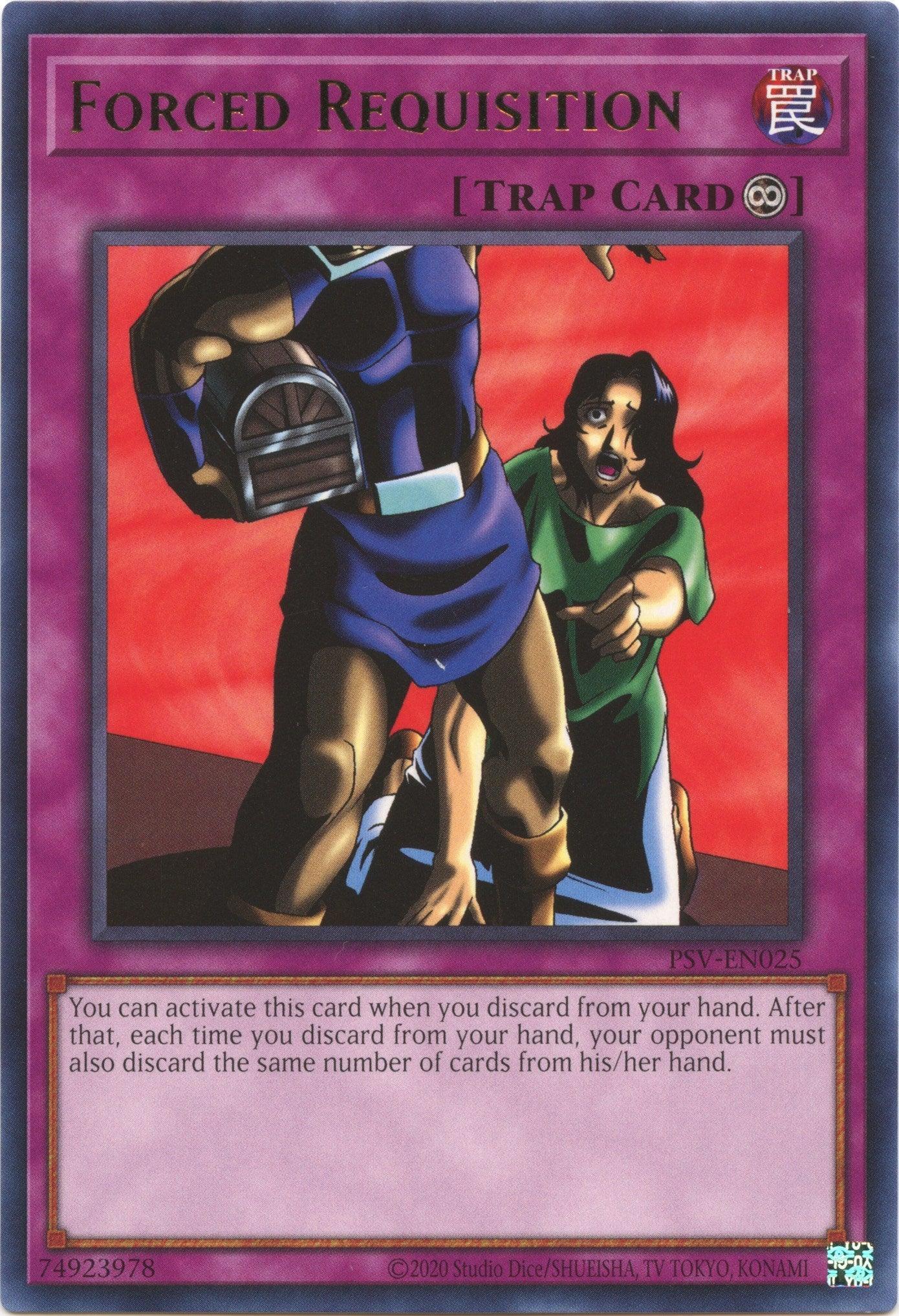 Continuous Trap, Pharaoh's Servant (25th Anniversary Edition), Rare, Trap, Unlimited Forced Requisition (25th Anniversary) [PSV-EN025] Rare - Trading Card World