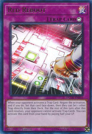 1st Edition, Counter Trap, Duel Devastator, Trap, Ultra Rare Red Reboot [DUDE-EN056] Ultra Rare - Trading Card World