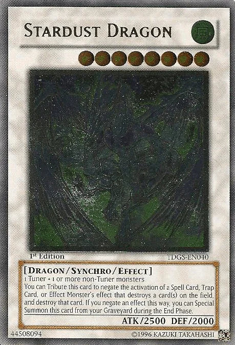 1st Edition, Dragon, Synchro/Effect Monster, The Duelist Genesis, Ultimate Rare, Unlimited, Wind Stardust Dragon [TDGS-EN040] Ultimate Rare - Trading Card World