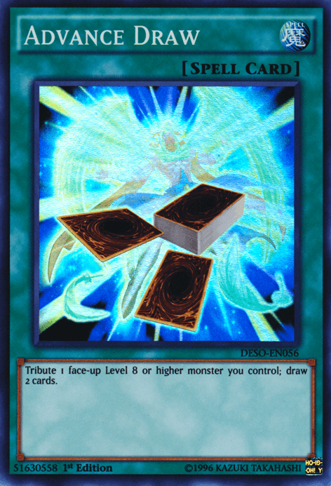 1st Edition, Destiny Soldiers, Normal Spell, Spell, Super Rare Advance Draw [DESO-EN056] Super Rare - Trading Card World