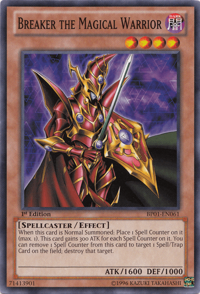 1st Edition, Battle Pack: Epic Dawn, Common, Dark, Effect Monster, Spellcaster, Unlimited Breaker the Magical Warrior [BP01-EN061] Common - Trading Card World
