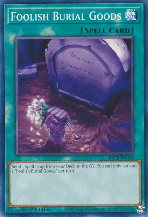 1st Edition, Common, Normal Spell, Spell, Structure Deck: Legend of the Crystal Beasts Foolish Burial Goods [SDCB-EN030] Common - Trading Card World