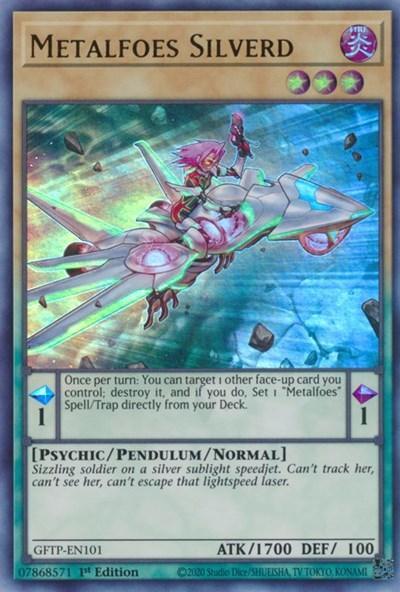 1st Edition, Fire, Ghosts from the Past, Pendulum Monster, Psychic, Ultra Rare Metalfoes Silverd [GFTP-EN101] Ultra Rare - Trading Card World