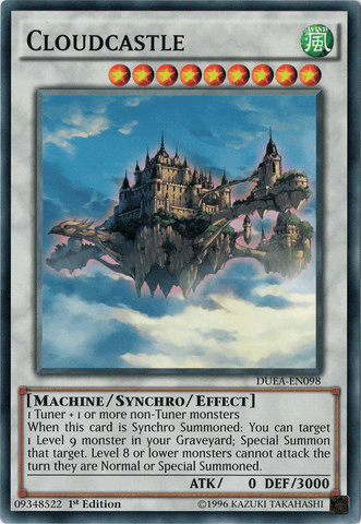 1st Edition, Common, Duelist Alliance, Machine, Synchro/Effect Monster, Unlimited, Wind Cloudcastle [DUEA-EN098] Common - Trading Card World