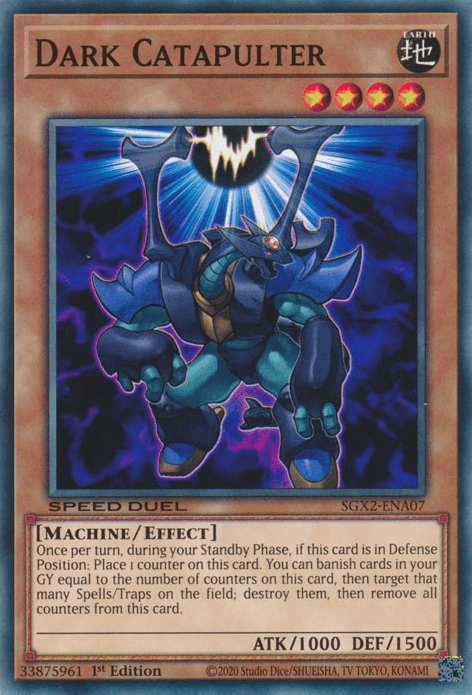 1st Edition, Common, Earth, Effect Monster, Machine, Speed Duel GX: Midterm Paradox Dark Catapulter [SGX2-ENA07] Common - Trading Card World